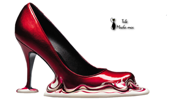 talon transparent rouge